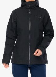 Kurtka przeciwdeszczowa damska Didriksons Trinya Jacket. Czarne kurtki Didriksons, m, bez wzorów, z materiału, eleganckie, bez kaptura. Za 610.49 zł.