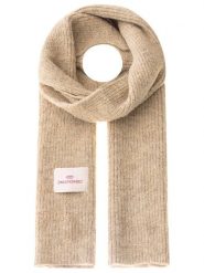 Zwillingsherz Szal w kolorze beżowym z dodatkiem wełny - 200 x 30 cm rozmiar: onesize. Brązowe szaliki i kominy Zwillingsherz, bez wzorów, z materiału. Za 153.71 zł.