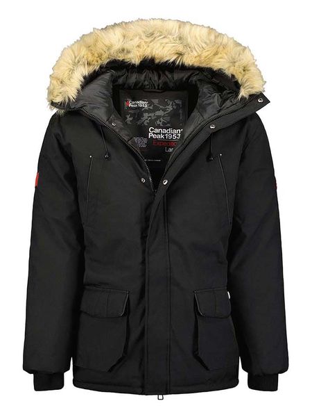 Canadian Peak Parka "Claudeak" w kolorze czarnym rozmiar: L. Czarne płaszcze Canadian Peak, l, bez wzorów, bez kaptura. Za 206.91 zł.