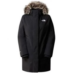 Kurtka turystyczna damska The North Face W Arctic Parka. Czarne płaszcze The North Face, na zimę, l, bez wzorów, z bawełny, bez kaptura. Za 1,638.00 zł.