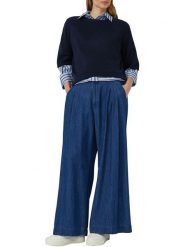 S.Oliver Sweter w kolorze granatowym rozmiar: 40. Niebieskie swetry S.Oliver, s, bez wzorów, bez ramiączek. Za 108.99 zł.