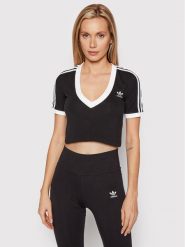 Adidas T-Shirt adicolor Classics HC2040 Czarny Slim Fit. Czarne t-shirty adidas, bez wzorów, z bawełny, bez kołnierzyka, bez ramiączek. Za 99.99 zł.