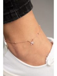 Lodie Silver Srebrna bransoletka z zawieszką na kostkę rozmiar: onesize. Szare bransoletki Lodie Silver, z cyrkonią, srebrne. Za 73.76 zł.