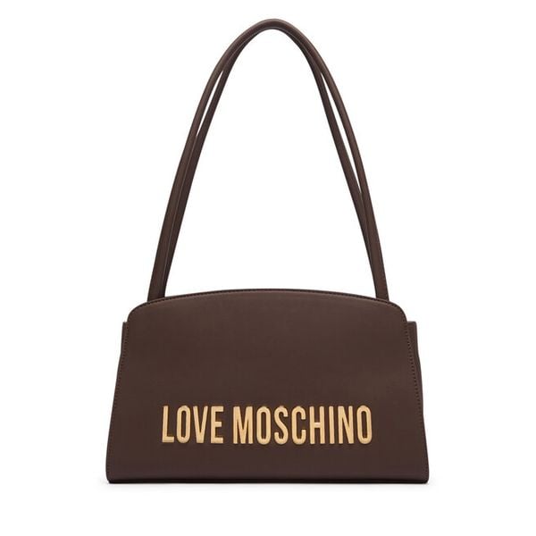 Torebka LOVE MOSCHINO. Brązowe torebki klasyczne Love Moschino, bez wzorów, klasyczne, bez dodatków. Za 827.99 zł.