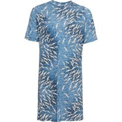 Sukienka shirtowa bonprix niebieski z nadrukiem. Sukienki marki Marie Zélie. Za 49.99 zł.