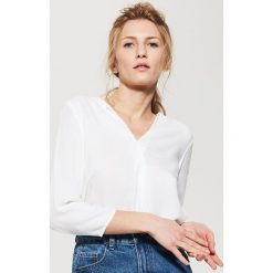 Gładka bluzka - Biały. Bluzki marki House. Za 49.99 zł.