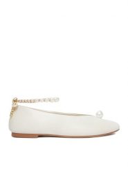 GINO ROSSI Baleriny CEO-ROSE-LT1670-9 Biały. Białe baleriny Gino Rossi, bez wzorów, ze skóry, bez obcasa, bez zapięcia. Za 349.99 zł.