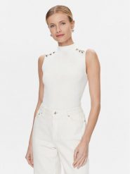 Marciano Guess Sweter Teti 4RGR12 5613Z Biały Regular Fit. Białe swetry Marciano Guess, xl, z aplikacjami, z wiskozy, bez ramiączek. Za 769.99 zł.