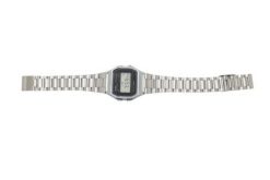 CASIO A158WA Vintage Unisex-Uhr Digital mit Edelstahlarmband, silber. Zegarki sportowe Casio. Za 146.99 zł.