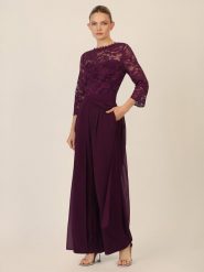 APART Kombinezon w kolorze fioletowym rozmiar: 34. Różowe kombinezony Apart, bez wzorów, z koronki, bez kołnierzyka, bez ramiączek. Za 369.99 zł.