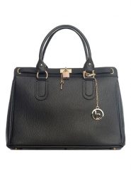 Lia Biassoni Skórzana torebka "Nure" w kolorze czarnym - 36 x 28 x 18 cm rozmiar: onesize. Czarne torebki klasyczne Lia Biassoni, bez wzorów, z materiału, przez ramię, bez dodatków. Za 393.45 zł.