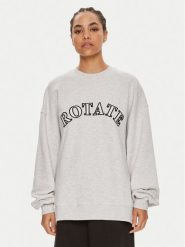 ROTATE Bluza Sui 1124541473 Szary Boxy Fit. Szare bluzy ROTATE, xs, bez wzorów, z bawełny, bez kaptura. Za 399.99 zł.