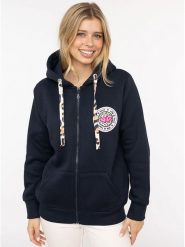 Zwillingsherz Bluza "Leo" w kolorze granatowym rozmiar: S/M. Niebieskie bluzy Zwillingsherz, m, bez wzorów, bez kaptura. Za 259.74 zł.