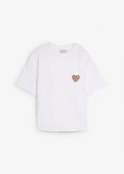 Krótki T-shirt z elastycznej mieszanki wiskozy. Czarne t-shirty bonprix, bez wzorów, z wiskozy, bez kołnierzyka, bez ramiączek. Za 42.99 zł.