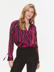Pinko Bluzka Bettina 100577 A1B7 Kolorowy Relaxed Fit. Bluzki Pinko, bez wzorów, z wiskozy, bez kołnierzyka, bez ramiączek. Za 669.99 zł.