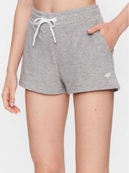 4F Szorty sportowe 4FSS23TSHOF175 Szary Regular Fit. Szare szorty sportowe 4f, bez wzorów, z bawełny. Za 49.99 zł.