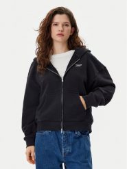 Tommy Jeans Bluza Script Logo DW0DW20303 Czarny Boxy Fit. Czarne bluzy Tommy Jeans, xxs, bez wzorów, z bawełny, bez kaptura. Za 419.99 zł.