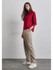 Street One Sweter w kolorze czerwonym rozmiar: 42. Czerwone swetry Street One, bez wzorów, ze splotem, street, bez ramiączek. Za 118.84 zł.