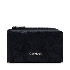 Portfel damski Desigual. Czarne portfele Desigual, bez wzorów. Za 139.99 zł.