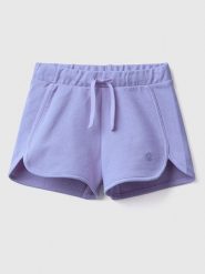 Benetton Szorty w kolorze fioletowym rozmiar: 116. Różowe szorty Benetton, bez wzorów, z bawełny. Za 39.68 zł.