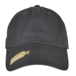 Czapka Z Daszkiem Z Poliestru Z Recyklingu. Brązowe czapki z daszkiem FLEXFIT, bez wzorów. Za 84.99 zł.