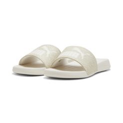 Klapki unisex Popcat 2.0 Animal Fever PUMA. Białe klapki Puma, bez wzorów, z syntetyku, sportowe, bez obcasa, bez zapięcia. W wyprzedaży za 89.00 zł.