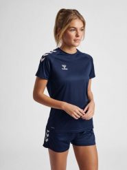 Damska koszulka Hummel hmlCORE XK CORE POLYWOMAN. Niebieskie t-shirty sportowe Hummel, xl, bez wzorów, z poliamidu, bez ramiączek, do piłki ręcznej. Za 89.50 zł.