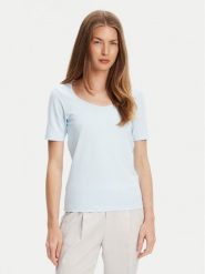 United Colors Of Benetton T-Shirt 3FJHD401P Błękitny Slim Fit. Niebieskie t-shirty United Colors Of Benetton, s, bez wzorów, z bawełny, bez kołnierzyka, bez ramiączek. Za 59.99 zł.