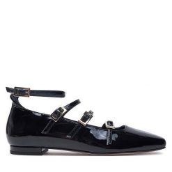 Baleriny ALOHAS. Czarne baleriny ALOHAS, bez wzorów, bez obcasa, bez zapięcia. Za 549.99 zł.
