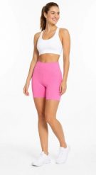 Krótkie legginsy damskie 4F 4FRSS26TSTIF036. Zielone legginsy 4f, bez wzorów, z dzianiny, krótkie. Za 45.99 zł.