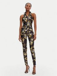 Versace Jeans Couture Kombinezon 78HAN003 Czarny Slim Fit. Czarne sukienki Versace Jeans Couture, bez wzorów, z jeansu, bez kołnierzyka, bez ramiączek. Za 1,219.00 zł.