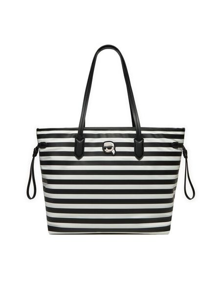 KARL LAGERFELD Torebka A1W30125 Czarny. Czarne shopper bag KARL LAGERFELD, bez wzorów, z materiału, bez dodatków. Za 509.99 zł.