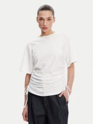 French Connection T-Shirt 76YAF Biały Regular Fit. Białe t-shirty French Connection, xl, bez wzorów, z bawełny, bez kołnierzyka, bez ramiączek. Za 139.99 zł.