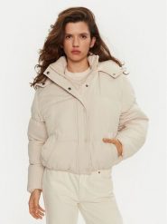 Brave Soul Kurtka puchowa LJK-BUNNYCREAM Écru Oversize. Kurtki Brave Soul, bez wzorów, z puchu, bez kaptura. Za 159.99 zł.