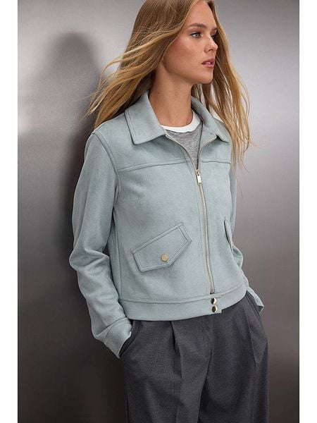 Trendyol Kurtka w kolorze błękitnym ze skóry syntetycznej rozmiar: XL. Niebieskie kurtki Trendyol, xl, bez wzorów, ze skóry, bez kaptura. Za 174.84 zł.