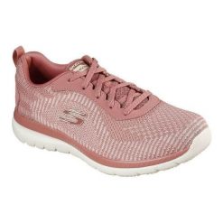 Damskie trampki na co dzień Skechers BOUTIFUL PURIST 149220 Różowy. Czerwone trampki Skechers, bez wzorów, z materiału, bez zapięcia. Za 219.90 zł.