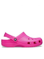 Crocs Klapki Classic 10001 Różowy. Czerwone klapki Crocs, bez wzorów, z tworzywa sztucznego, bez obcasa, bez zapięcia. Za 239.99 zł.