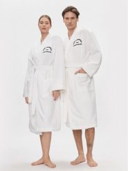 KARL LAGERFELD Szlafrok Unisex 215M2180 Biały Regular Fit. Białe szlafroki damskie KARL LAGERFELD, l, bez wzorów, z bawełny, bez ramiączek. Za 609.99 zł.