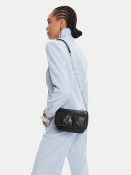 Patrizia Pepe Torebka 8B0219/L113-K470 Czarny. Czarne kopertówki Patrizia Pepe, bez wzorów, ze skóry, wizytowe, bez dodatków. Za 869.99 zł.