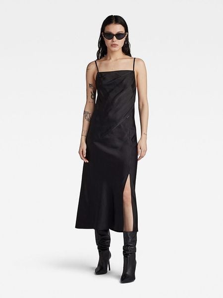 G-Star Sukienka w kolorze czarnym rozmiar: L. Czarne sukienki G-Star, na co dzień, l, bez wzorów, retro, bez kołnierzyka, bez ramiączek, maxi, proste. Za 320.63 zł.