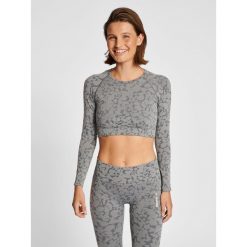 Damski bezszwowy crop top Hummel Mt Pi. Czarne biustonosze Hummel, bez wzorów. Za 178.00 zł.