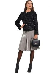 Heine Spódnica w kolorze szarym rozmiar: 44. Szare spódnice Heine, bez wzorów, midi. Za 104.99 zł.