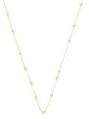 DIAMOND & CO Złoty naszyjnik "Chaine" z elementami ozdobnymi - dł. 50 cm rozmiar: onesize. Żółte naszyjniki Diamond & Co, z materiału, złote. Za 1,117.50 zł.