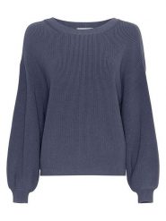 MOSS COPENHAGEN Sweter "Silda Rachelle" w kolorze granatowym rozmiar: M/L. Niebieskie swetry Moss Copenhagen, l, bez wzorów, bez ramiączek. Za 152.98 zł.