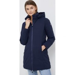 Save The Duck kurtka damska kolor granatowy przejściowa. Niebieskie kurtki Save the duck, m, bez wzorów, z puchu, bez kaptura. Za 1,379.90 zł.