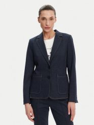 Olsen Marynarka 15001470 Granatowy Regular Fit. Niebieskie marynarki i żakiety Olsen, bez wzorów, z syntetyku, bez ramiączek. Za 699.99 zł.