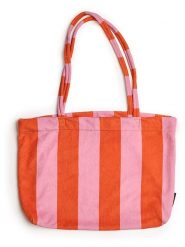 Really Nice Things Shopper bag w kolorze jasnoróżowo-pomarańczowym - 50 x 40 cm rozmiar: onesize. Pomarańczowe shopper bag Really Nice Things, bez wzorów, z materiału, bez dodatków. Za 124.95 zł.