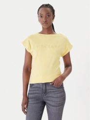 Marciano Guess T-Shirt G6GI04 K3505 Żółty Regular Fit. Żółte t-shirty Marciano Guess, xs, z aplikacjami, z bawełny, bez kołnierzyka, bez ramiączek. Za 289.99 zł.