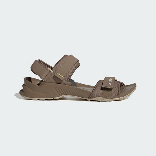 Sandały Terrex Hydroterra. Zielone sandały adidas, bez wzorów, z gumy, klasyczne, bez obcasa, bez zapięcia. Za 239.00 zł.