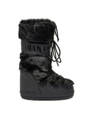 Moon Boot Śniegowce 80D1408900 Czarny. Czarne śniegowce Moon Boot, bez wzorów, ze skóry, bez zapięcia. Za 1,219.00 zł.
